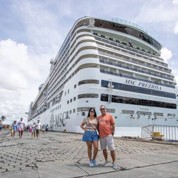 Primeiro cruzeiro do ano chega a Maceió com mais de seis mil turistas